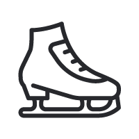 ice skate icon representing devon ice rink
